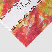 Gelbe rote Spritzer Seidenpapier (Ausschnitt)