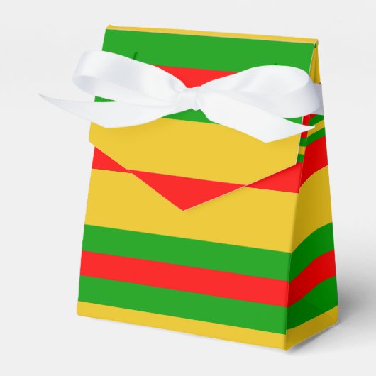 Gelbe, rote und grüne Streifen von Benin 2 Geschenkschachtel (Vorderseite)