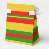 Gelbe, rote und grüne Streifen von Benin 2 Geschenkschachtel (Rückseite)