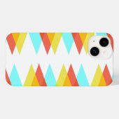 Gelbe, rote und kadettenblaue Dreiecke Case-Mate iPhone Hülle (Rückseite (Horizontal))
