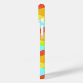 Gelbe, rote und kadettenblaue Dreiecke Case-Mate iPhone Hülle (Rückseite / Links)