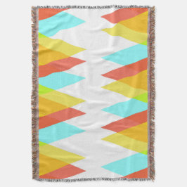 Gelbe, rote und kadettenblaue Dreiecke Decke