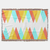 Gelbe, rote und kadettenblaue Dreiecke Decke (Vorderseite)