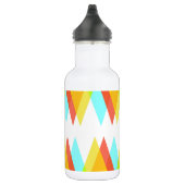 Gelbe, rote und kadettenblaue Dreiecke Edelstahlflasche (Rechts)