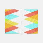 Gelbe, rote und kadettenblaue Dreiecke Fleecedecke (Vorderseite (Horizontal))