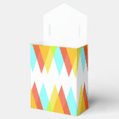 Gelbe, rote und kadettenblaue Dreiecke Geschenkschachtel (Geöffnet)