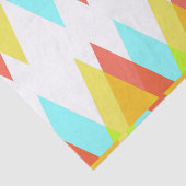 Gelbe, rote und kadettenblaue Dreiecke Seidenpapier (Ausschnitt)