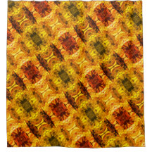 Gelbe rötliche Stücke und Formen