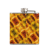 Gelbe rötliche Stücke und Formen Flachmann (Rückseite)