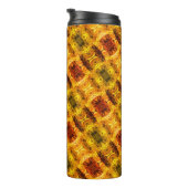 Gelbe rötliche Stücke und Formen Thermosbecher (Nach rechts gedreht)