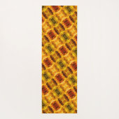 Gelbe rötliche Stücke und Formen Yogamatte (Rückseite)