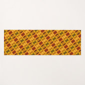 Gelbe rötliche Stücke und Formen Yogamatte (Vorderseite (Horizontal))