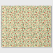 Gelbe Rowan Wasserfarbe Nahtloses Muster Geschenkpapier (Flach)