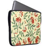 Gelbe Rowan Wasserfarbe Nahtloses Muster Laptopschutzhülle (Vorne Rechts)