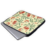 Gelbe Rowan Wasserfarbe Nahtloses Muster Laptopschutzhülle (Vorne Knopf)
