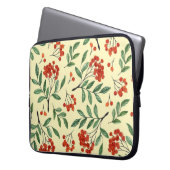 Gelbe Rowan Wasserfarbe Nahtloses Muster Laptopschutzhülle (Vorderseite Links)