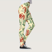 Gelbe Rowan Wasserfarbe Nahtloses Muster Leggings (Rechts)