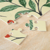 Gelbe Rowan Wasserfarbe Nahtloses Muster Puzzle (Seite)