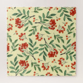 Gelbe Rowan Wasserfarbe Nahtloses Muster Puzzle (Horizontal)