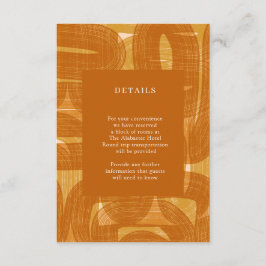 Gelbe Rücken und Rücken Begleitkarte