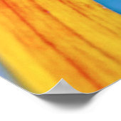 Gelbe Rudbeckia Blume Makro Abstrakt Poster (Ecke)