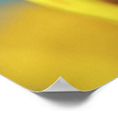 Gelbe Rudbeckia Blume Makro Abstrakt Poster (Ecke)