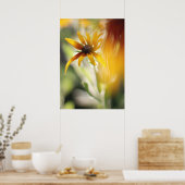 Gelbe Rudbeckia-Blume Poster (Küche)