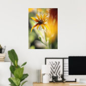 Gelbe Rudbeckia-Blume Poster (Heimbüro)