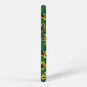 Gelbe Rudbekie auf dunkelgrün Samsung Galaxy Hülle (Rechte Seite)