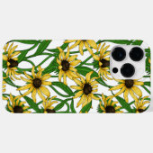 Gelbe Rudbekie auf Weiß Case-Mate iPhone Hülle (Rückseite (Horizontal))