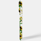 Gelbe Rudbekie auf Weiß Case-Mate iPhone Hülle (Rückseite / Links)