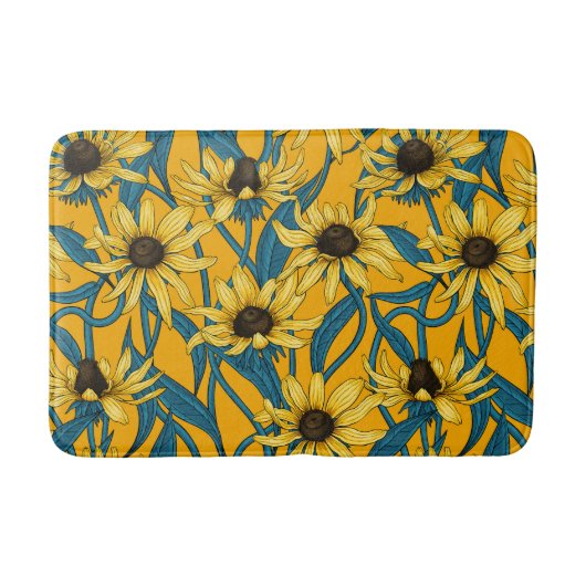 Gelbe Rudbekie Badematte (Vorderseite)