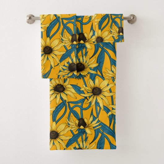 Gelbe Rudbekie Badhandtuch Set (Insitu)