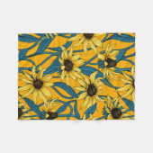 Gelbe Rudbekie Fleecedecke (Vorderseite (Horizontal))