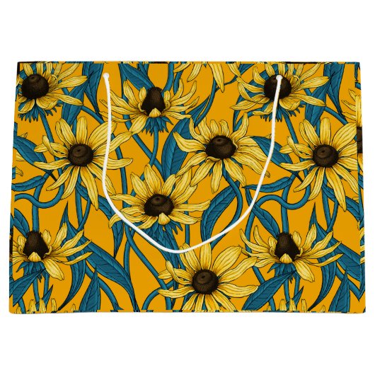 Gelbe Rudbekie Große Geschenktüte (Vorderseite)