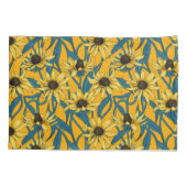 Gelbe Rudbekie Kissenbezug (Rückseite-Links)