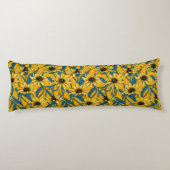 Gelbe Rudbekie Seitenschläferkissen (Rückseite)