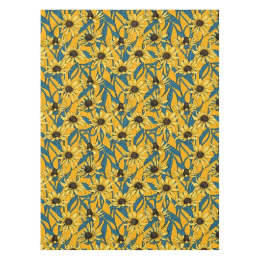 Gelbe Rudbekie Tischdecke (Vorderseite)