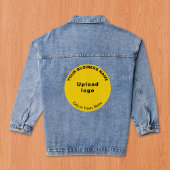 Gelbe runde Handelsmarke für Frauen Jeansjacke