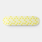 Gelbe runde Kreise Skateboard (Horizontal)