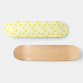 Gelbe runde Kreise Skateboard (Horizontal)