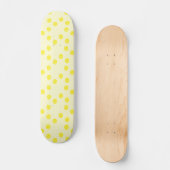 Gelbe runde Kreise Skateboard (Vorderseite)