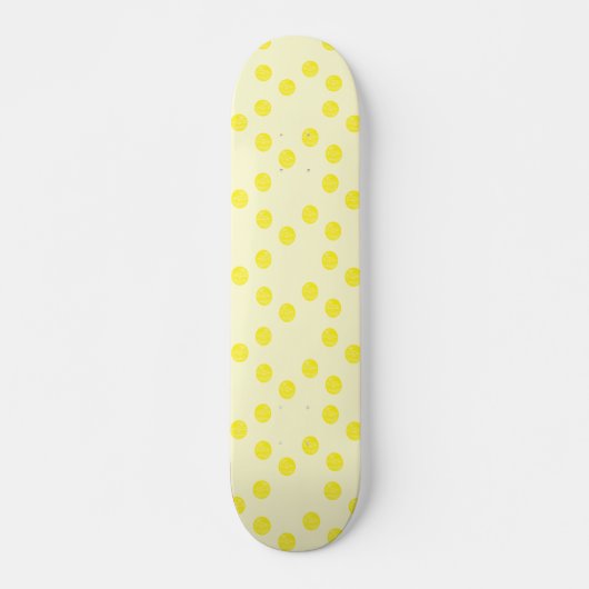 Gelbe runde Kreise Skateboard (Vorne)
