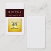 Gelbe, runde, vertikale Visitenkarte (Vorne/Hinten)