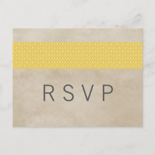 Gelbe Rustikale Damaskus-UAWG Postkarte