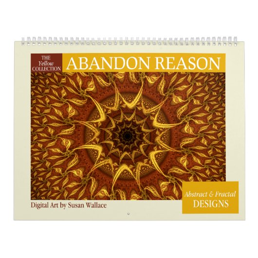 Gelbe Sammlung Abstrakte Fraktale 2026 Kalender (Titelbild)