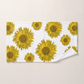 Gelbe Scatter-Sonnenblumen Badhandtuch Set (Handtuch)