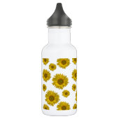 Gelbe Scatter-Sonnenblumen Edelstahlflasche (Links)