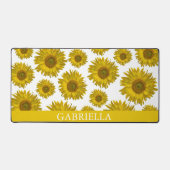 Gelbe Scatter-Sonnenblumen Schreibtischunterlage (Vorderseite)