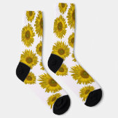 Gelbe Scatter-Sonnenblumen Socken (Rechts)